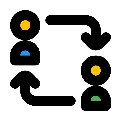 Employees network team collaboration icon Employees network team collaboration icon