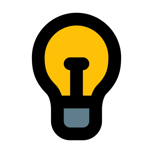 Lightbulb illumination conclusion idea icon Lightbulb illumination conclusion idea icon