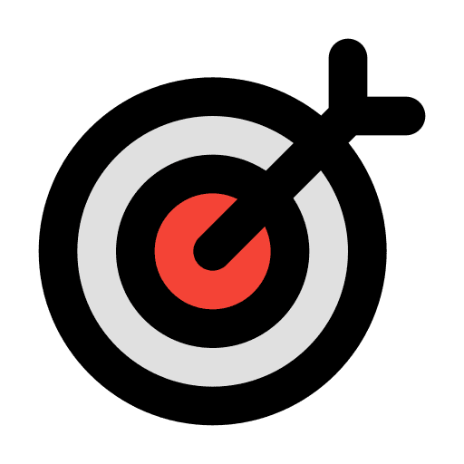 Target objectives challenge achievement icon Target objectives challenge achievement icon