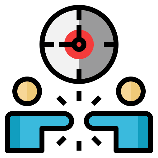 Conflict time people pressure icon Conflict time people pressure icon