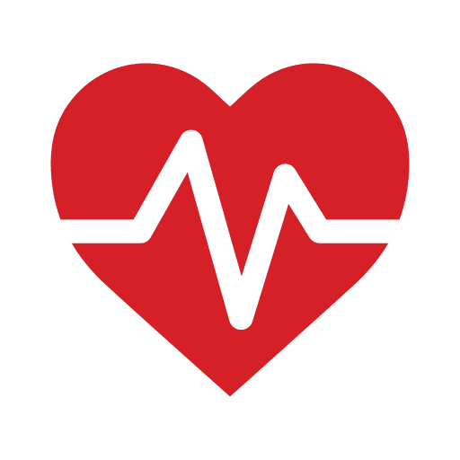 Heart beating control healthcare and medical health icon