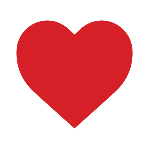 Heart loving heart like icon