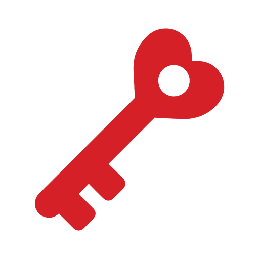 Love key room key relationship love and romance icon