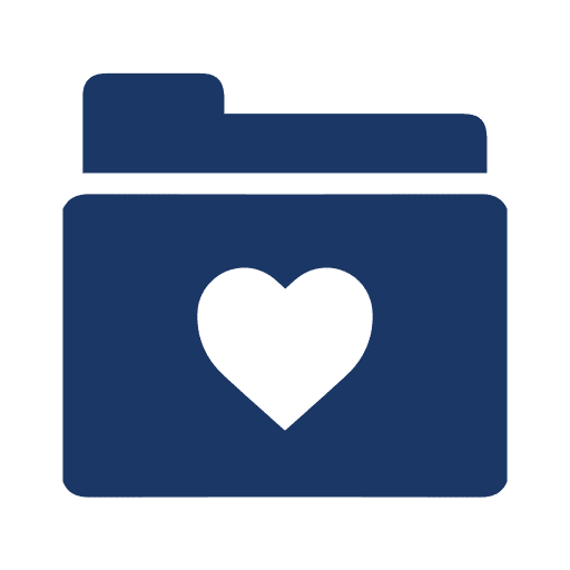 Folder files and folders love repository icon Folder files and folders love repository icon