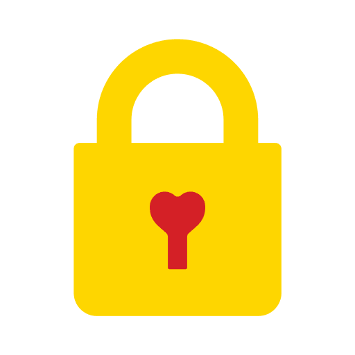 Lock love locked heart icon Lock love locked heart icon