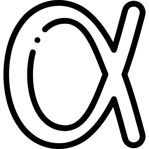 Alpha alpha typography greek icon Alpha alpha typography greek icon