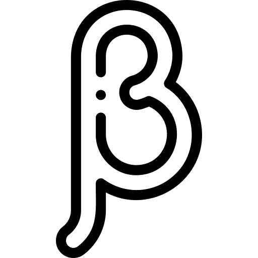 Beta language education alphabet icon Beta language education alphabet icon