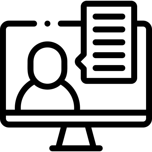 Introduction video call electronics business icon