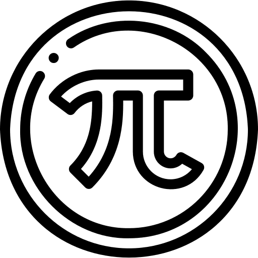 Pi pi education irrational icon