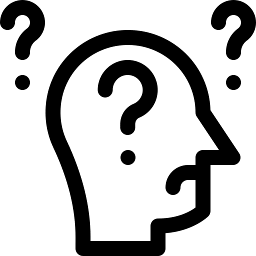 Alzheimer mind user question icon