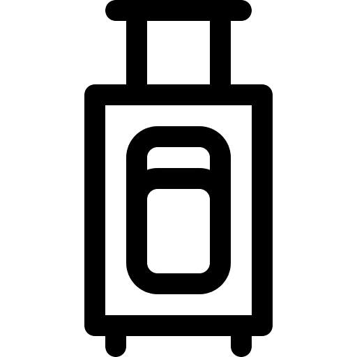 Luggage luggage transport trolley icon