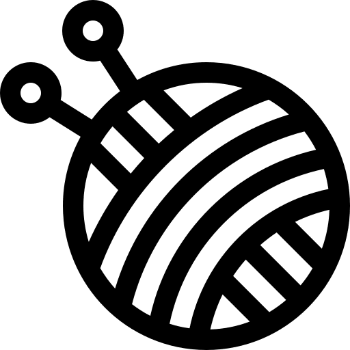 Yarn needle yarn textile icon