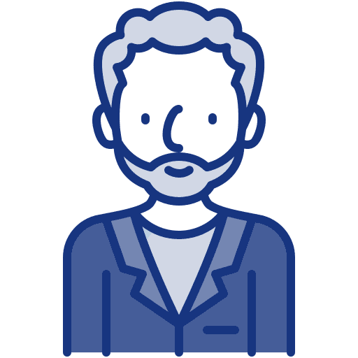 Man profile elder avatar icon