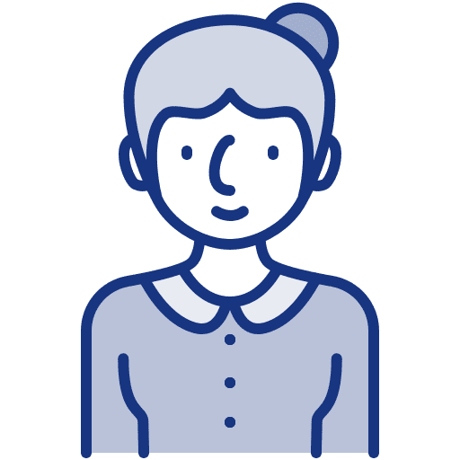 Woman old age people avatar icon