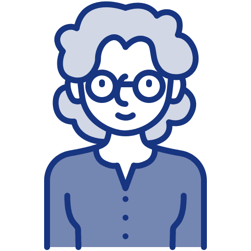 Woman profile avatar elder icon