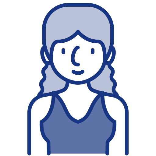 Woman profile people elder icon