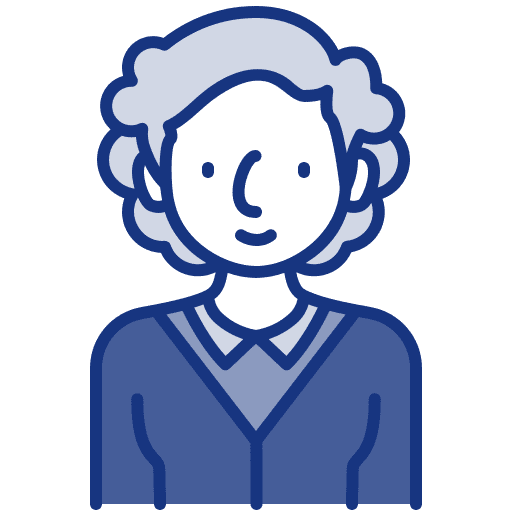 Woman user avatar elder icon
