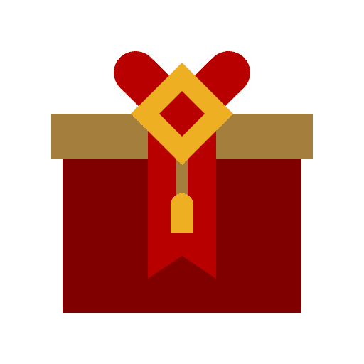 Gift box chinese new year birthday and party present icon