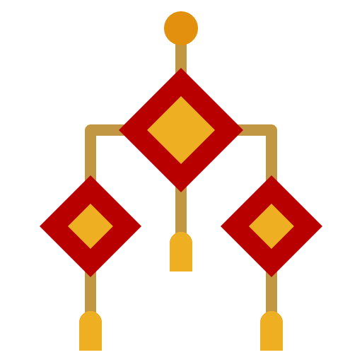 Lucky charm decorations festival chinese new year icon Lucky charm decorations festival chinese new year icon