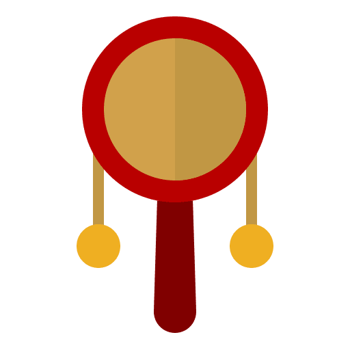 Rattle drum rattle drum oriental chinese new year icon Rattle drum rattle drum oriental chinese new year icon