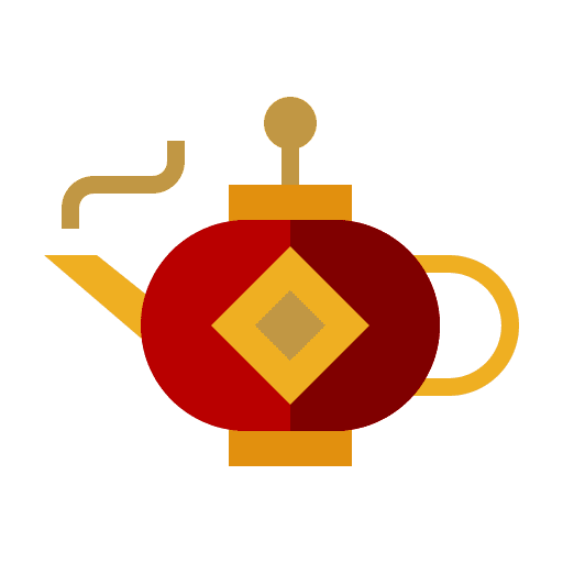 Teapot chinese new year food and restaurant container icon Teapot chinese new year food and restaurant container icon