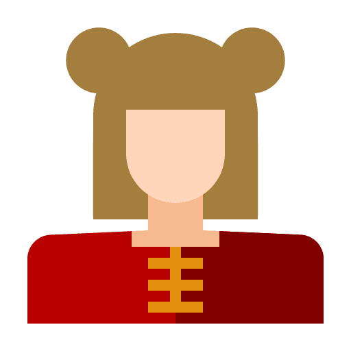 Chinese woman girl clothes icon Chinese woman girl clothes icon