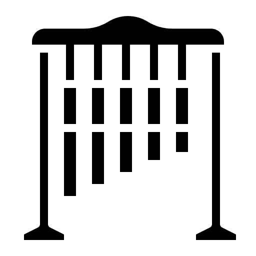 Chime music and multimedia instrument orchestra icon