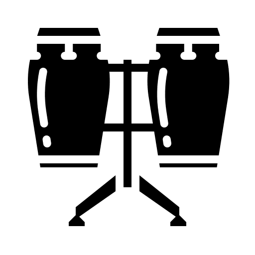 Conga drum music percussion icon