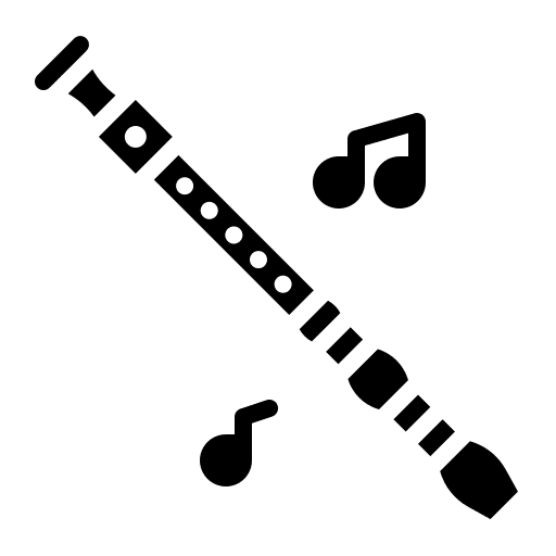 Flute orchestra musical instrument music icon Flute orchestra musical instrument music icon