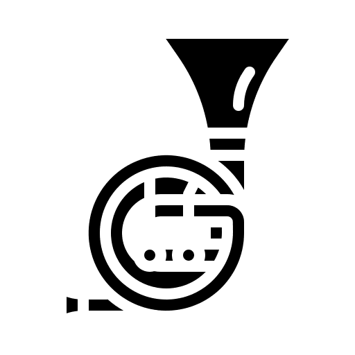 French horn orchestra music and multimedia french horn icon French horn orchestra music and multimedia french horn icon