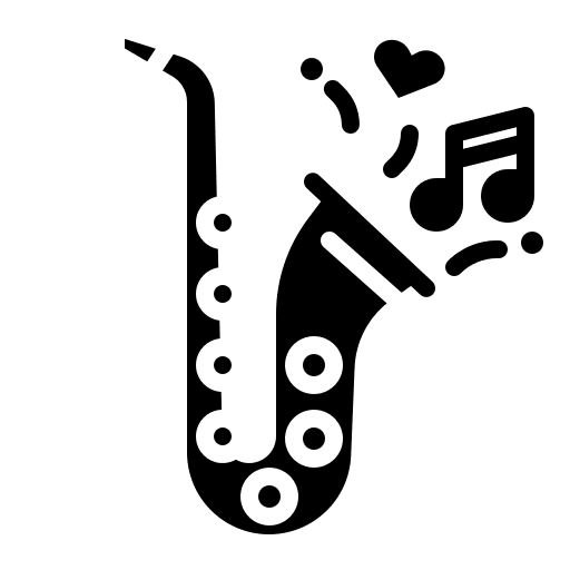 Saxophone musical instrument saxophone music icon