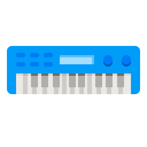 Piano keyboard electronics keyboard piano keyboard icon