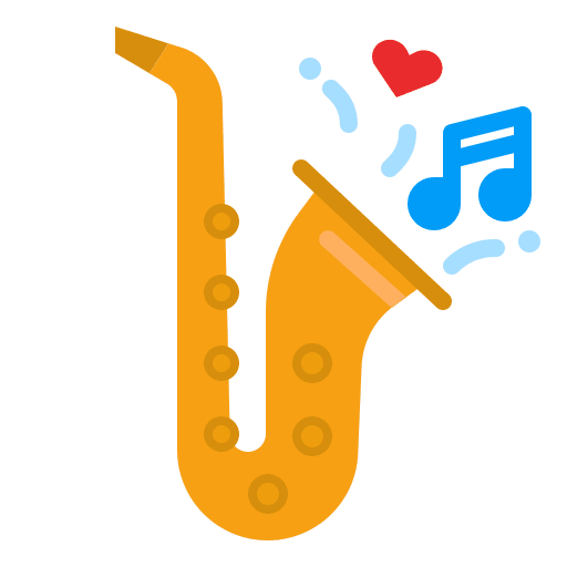 Saxophone musical instrument music wind instrument icon