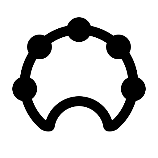 Tambourine jingle music music and multimedia icon Tambourine jingle music music and multimedia icon