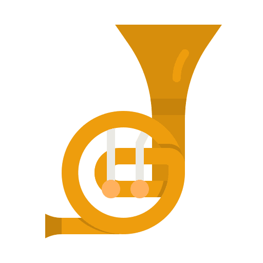 French horn music music and multimedia musical instrument icon French horn music music and multimedia musical instrument icon