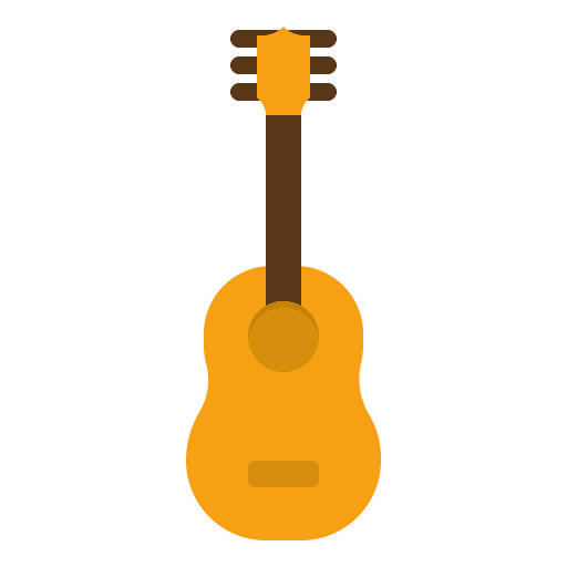 Guitar musical instrument folk orchestra icon Guitar musical instrument folk orchestra icon