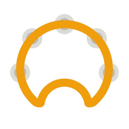 Tambourine musical instrument percussion instrument jingle icon Tambourine musical instrument percussion instrument jingle icon