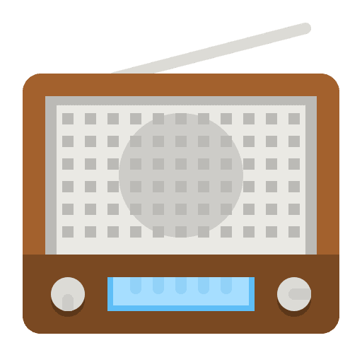 Transistor technology music and multimedia news icon Transistor technology music and multimedia news icon