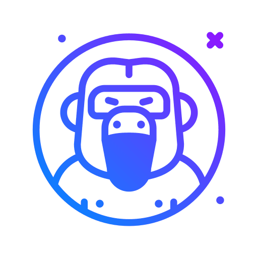 Gorilla gorilla mammal animals icon