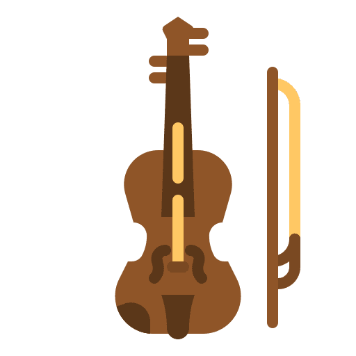 Violin orchestra music string instrument icon Violin orchestra music string instrument icon