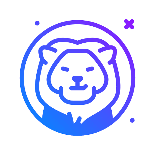 Lion mammal lion animals icon
