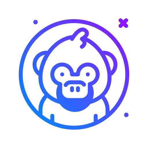 Monkey wildlife animal kingdom animals icon