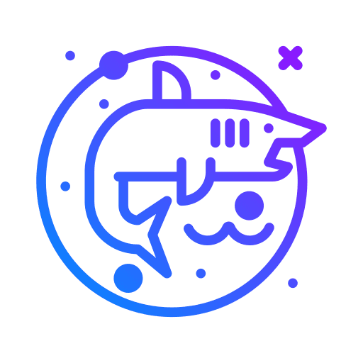 Shark predator shark sea life icon