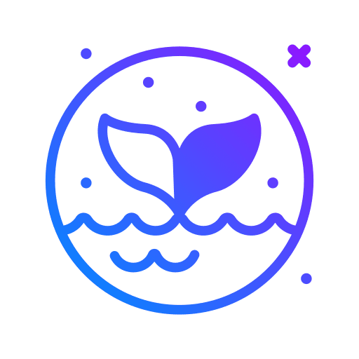 Whale animal kingdom whale sea life icon