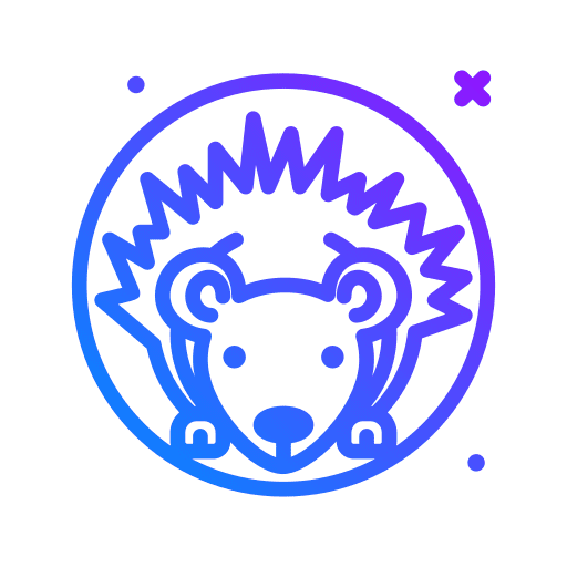 Hedgehog animals hedgehog wildlife icon