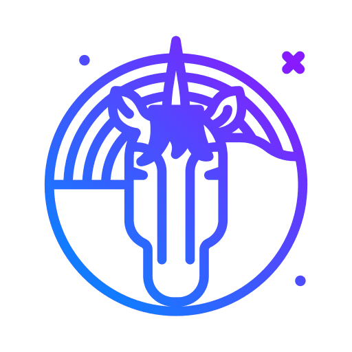Unicorn unicorn rainbow fantasy icon