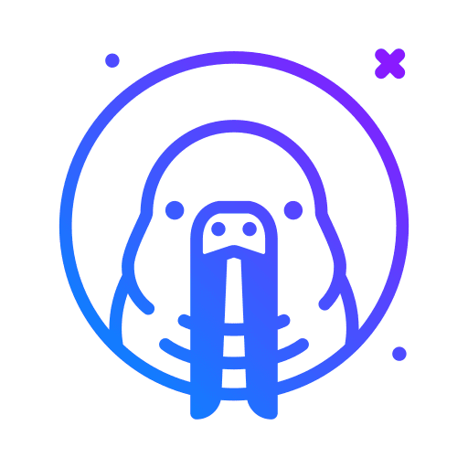 Walrus wildlife mammal animals icon
