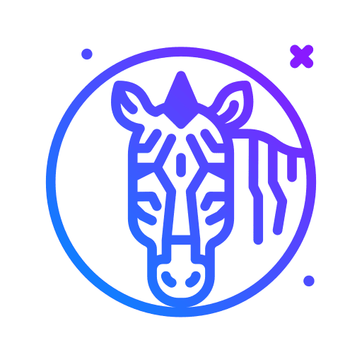 Zebra wildlife zebra animals icon