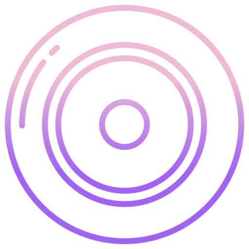 Frisbee play disk catch icon