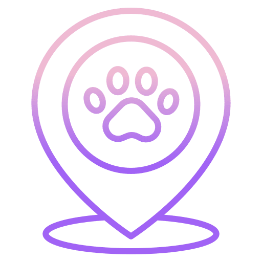 Map veterinary animal map icon